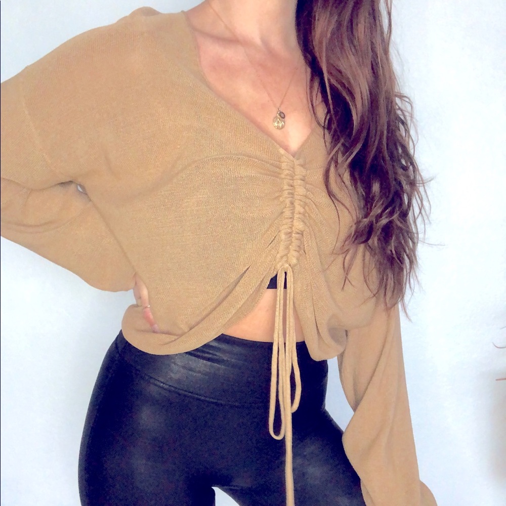 | Ruched Front Sweater |